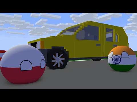 Countryballs School - Driving Test 1st Edition (Minecraft Animation)