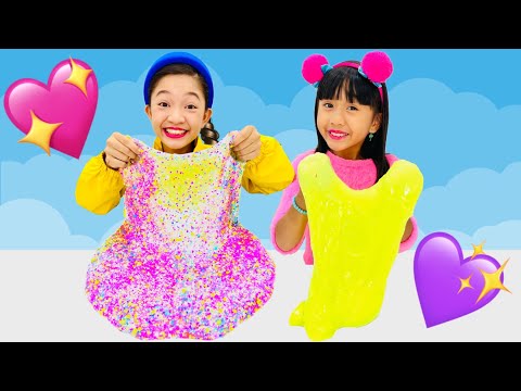 Rachel and Kaycee Play Giant Slime, Count with SLIME | RACHEL WONDERLAND