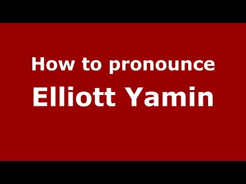 How to pronounce Elliott Yamin