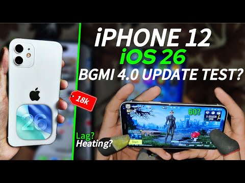iPHONE 12 iOS 26 REVIEW⚡️| BGMI 60 FPS TEST? Heating & Battery drain test