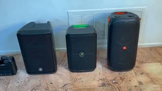 Video thumbnail for The $400 Club - Budget Portable PA's Mackie Thump Go, JBL Partybox 110, Yamaha DBR10 by W. Weiss
