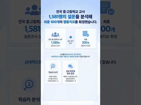 [KICE 성과 홍보 영상 vol.10] 수업 및 평가 역량 제고를 위한 시뮬레이션 기반 교사 역량 진단 시스템 구축(Ⅰ)