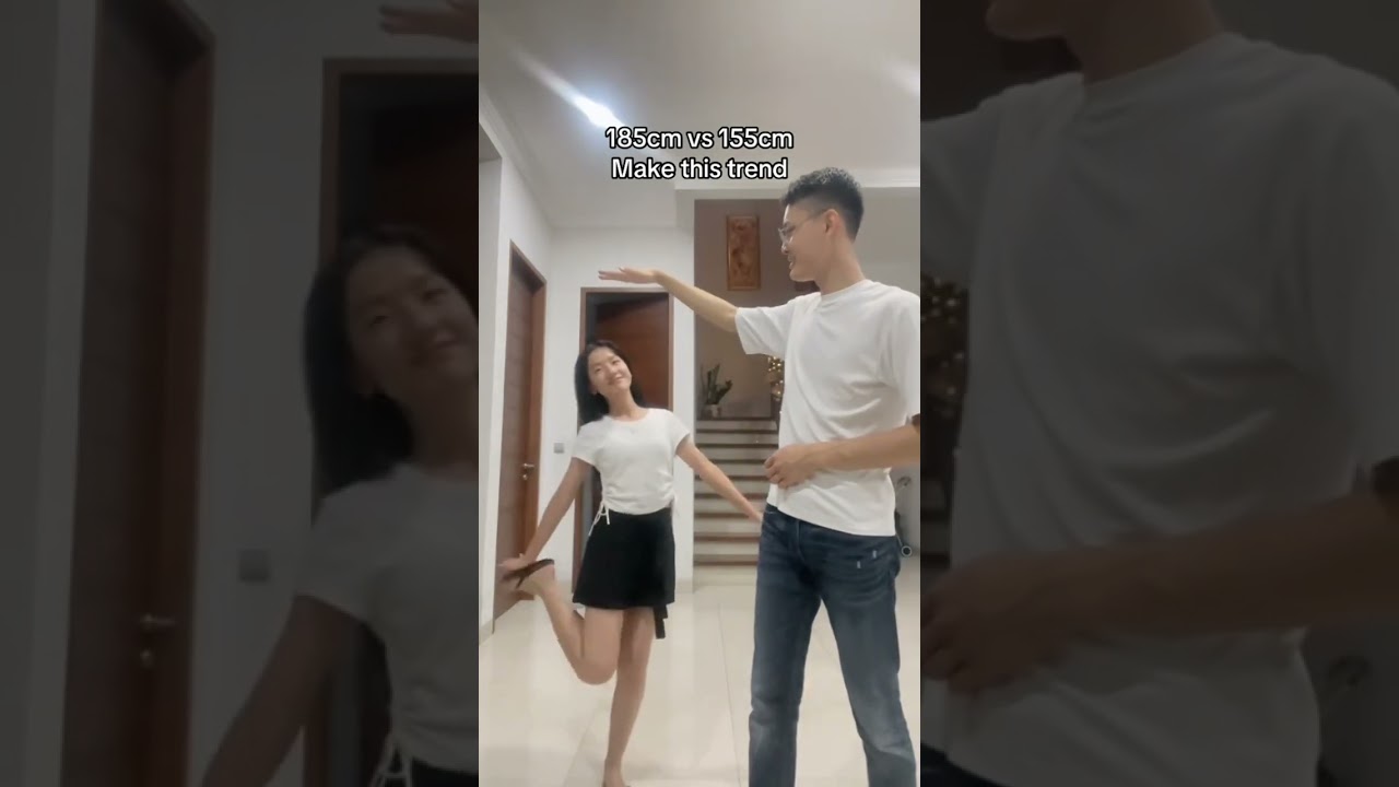 185cm vs 155cm couple dance trend!