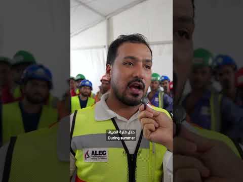 The UAE stops outdoor work from 12:30 PM to 3:00 PM to protect workers from heat stress