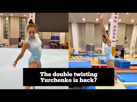 Kaylia Nemour training for Worlds 2025 : she's bringing her double twisting Yurchenko?