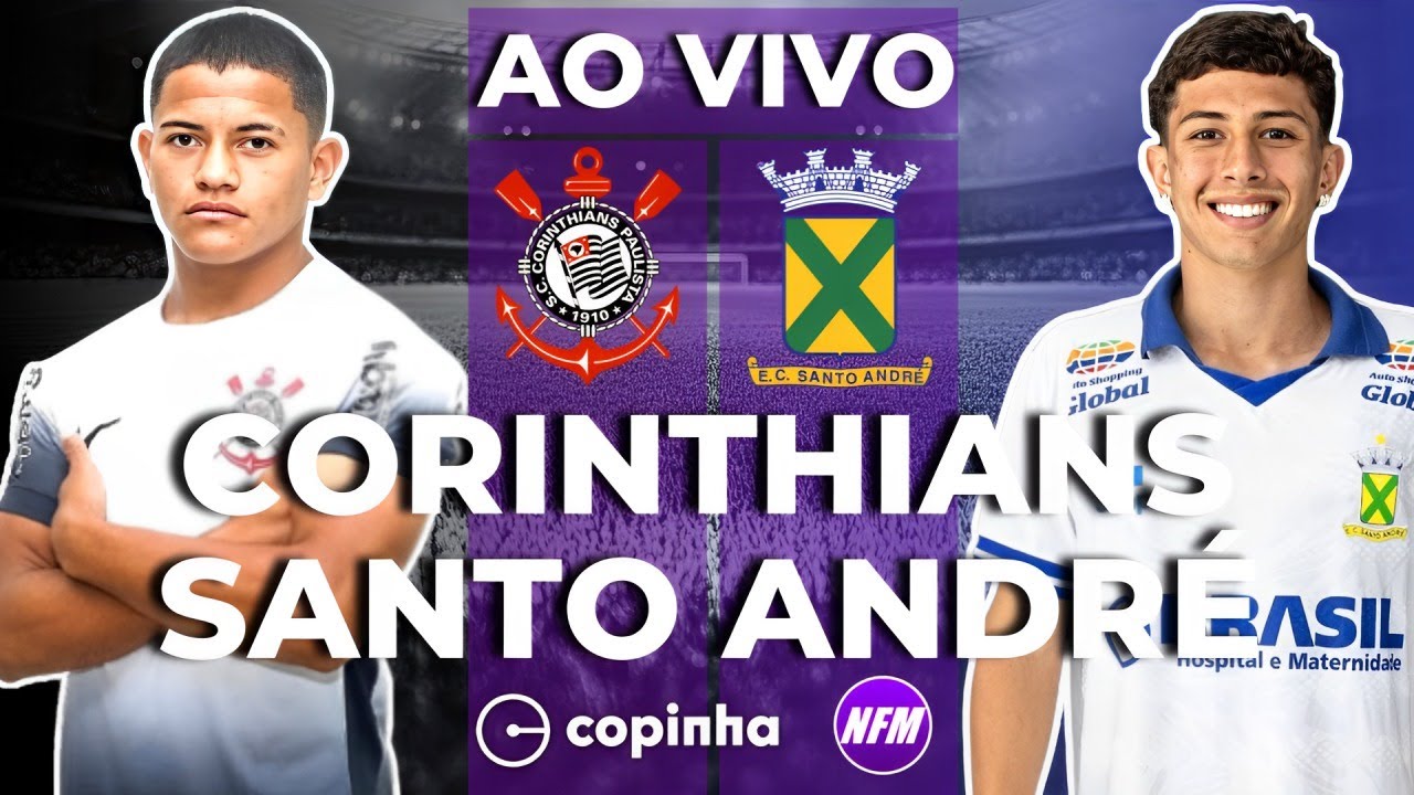 CORINTHIANS X SANTO ANDRÉ AO VIVO | COPINHA AO VIVO COM IMAGENS DO ESTÚDIO | CORINTHIANS SUB-20