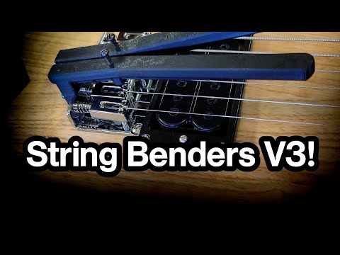 3 String Bender Kit for Lap Steel or Guitar - Easy Install! - Hardtail Bridge Configuration - V3 image 12