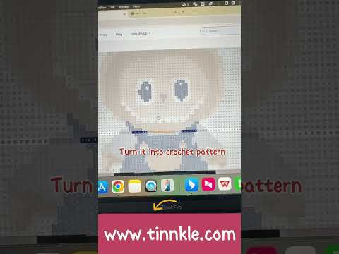 the best tapestry crochet pattern generator ever! #tinnkle #crochet #crochetpattern #pixelart