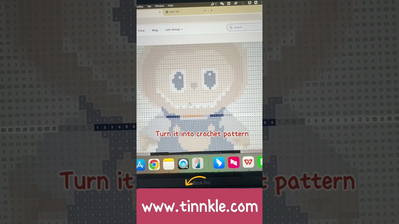the best tapestry crochet pattern generator ever! #tinnkle #crochet #crochetpattern #pixelart