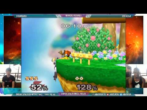 Break Smash #43   SSBM W1   Scrandino VS ZEN Ko$a