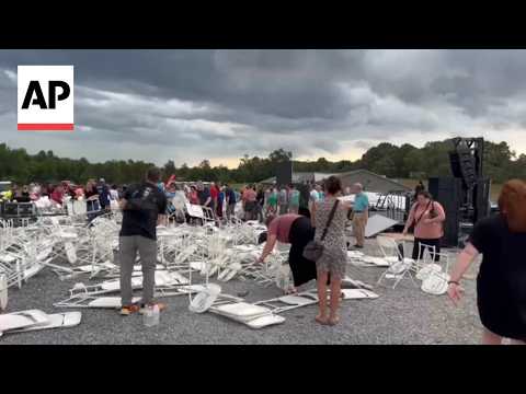 1 dead and 22 injured after tent collapses at a church event in Virginia