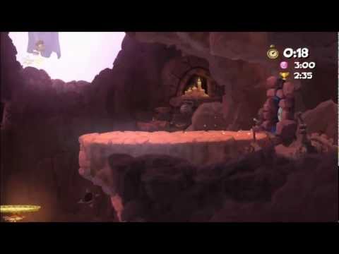 Rayman Origins (1080i HD) Walkthrough Part 45 - Mystical Munkeys - Time Trial (1:55)