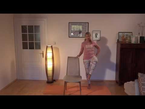 Ganz Einfach Yoga Nr. 5: Yoga mit dem Stuhl, Palme, Drehsitz, Knie-Stirn-Haltung...