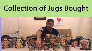 Large Collection Royal Doulton Character Jugs Bought At Shop For Resale As Reseller