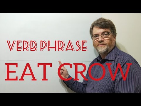 Why Do We Say to Eat Crow - Verb Phrase (266) Eat Crow - Origin - English Tutor Nick P