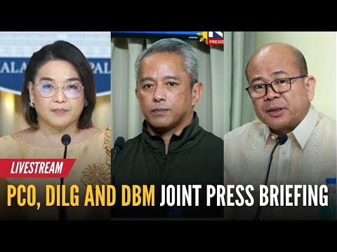 LIVE - PCO, DILG and DBM joint press briefing (Jan. 13, 2026) - Replay | GMA Integrated News