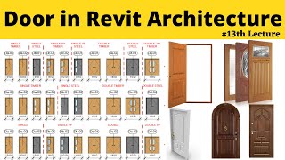 Door in Revit Architecture #13th Lecture | Revit 2020 for Beginners