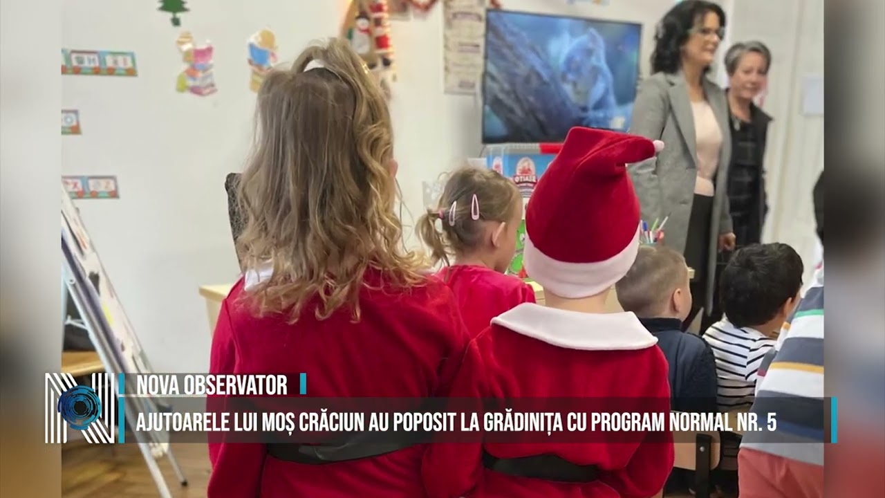 Ajutoarele lui Moș Crăciun au poposit la Grădinița cu program normal nr. 5