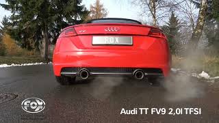 Video: FOX Edelstahl Duplex Sportauspuff-Komplettanlage ab Kat. Audi TT 8S/FV Frontantrieb