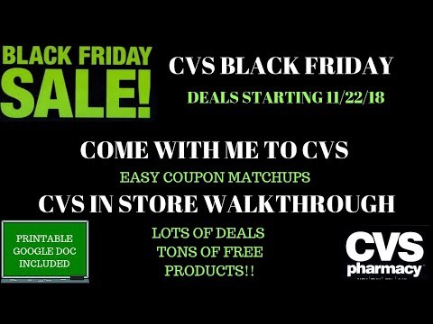 CVS BLACK FRIDAY DEALS 11/22/18-11/24/18~Hot Deals and Tons of Freebies! Come with me to CVS ❤️ Video