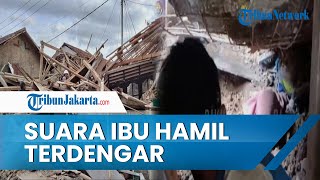 Suara Ibu Hamil Terdengar dari Reruntuhan Rumah Roboh akibat Gempa Cianjur Jawa Barat