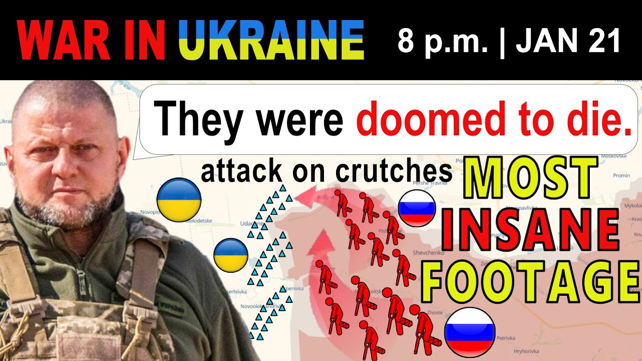 21 Jan: UNBELIEVABLE: Wounded Russians SENT TO ATTACK ON CRUTCHES! | War in Ukraine Explained