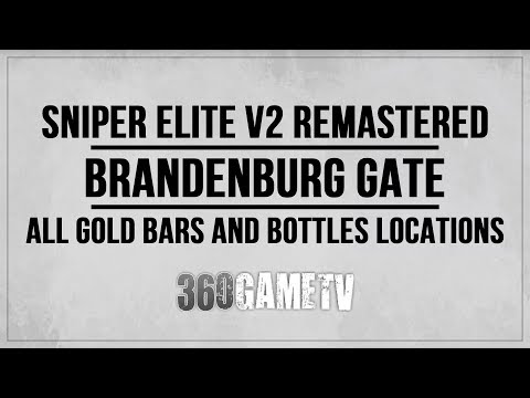 Sniper Elite V2 Remastered Mission 10 Brandenburg Gate Gold Bars / Hidden Bottles Guide