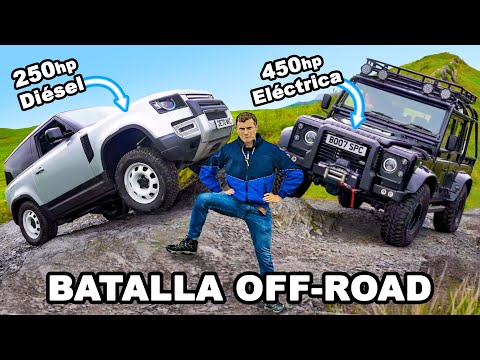 Nueva Defender Diesel vs ‘Vieja’ Defender ELÉCTRICA: Batalla Off-Road