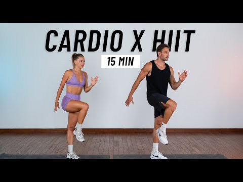 15 MIN INTENSE HIIT WORKOUT - ALL STANDING - Full Body, No Equipment