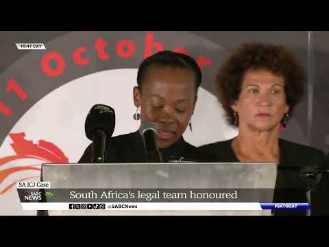 SA ICJ Case | South Africa's legal team honoured