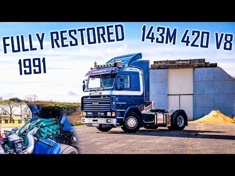 THE LIVING LEGEND: 1991 Scania 143M 420 V8 // *Fully Restored* *100th Anniversary Model*