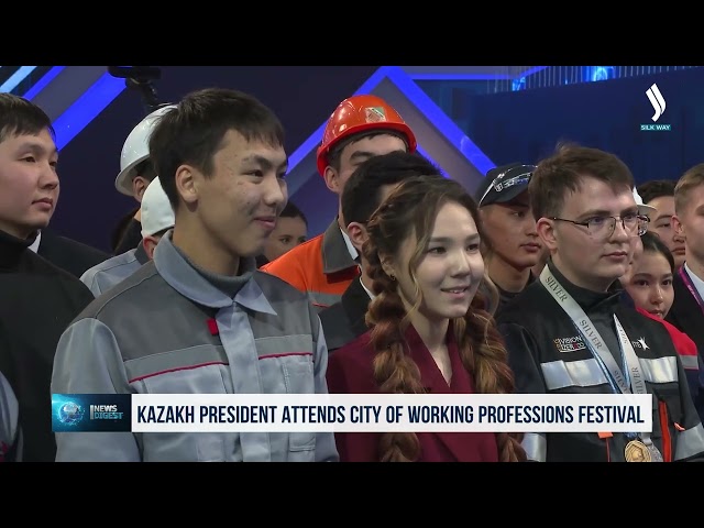 Kazakh President attends City of Working Professions festival