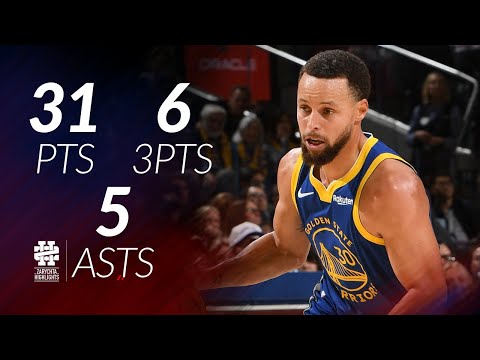 Stephen Curry 31 pts 6 threes 5 asts vs Jazz 25/26 season
