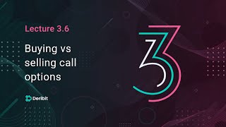3.6 Buying vs Selling Call Options - Deribit Options Course Basics