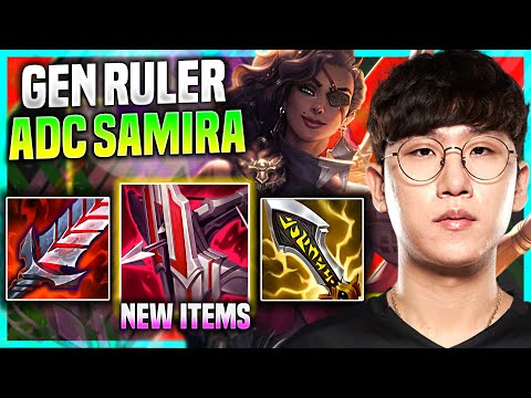 RULER PICKS SAMIRA WITH NEW ITEM IMMORTAL SHIELDBOW! - GEN Ruler Plays Samira ADC vs Kai'Sa!