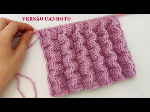 EASY KNITTING STITCH FOR LEFT-HANDS