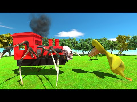 Who Will Win? Choo Choo Charles Fight Rainbow Friends Yellow - Animal Revolt Battle Simulator