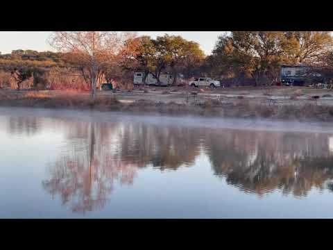 Early morning mist on the water (video)