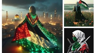 اجمل صور بنات فلسطين و علم فلسطين