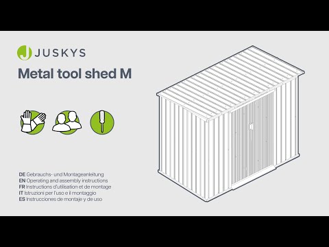 Juskys Anleitungsvideo - Geräteschuppen M