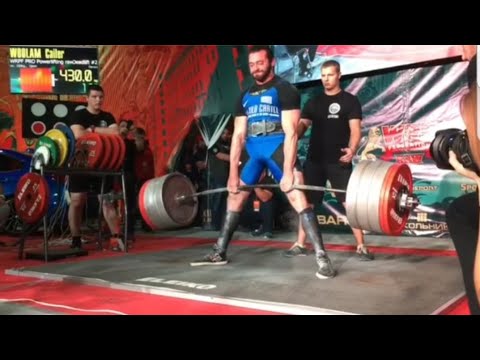 Cailer Woolam 430 kg (948 lb) Deadlift World Record
