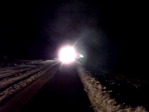 Train 1087 Arrives at Mountain Lakes - Great Horn and Echo!