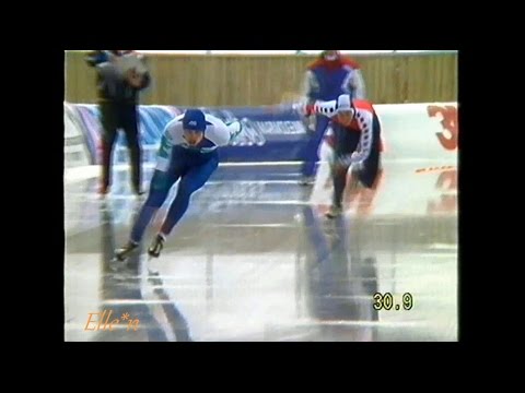 World Championships Sprint Inzell 1991 - 1000 m Gulyayev - Van Velde