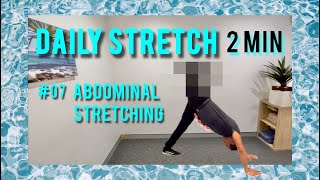 #07Abdominal Stretching #low back pain, #groin/hip pain, Reasons are Check the comment section below