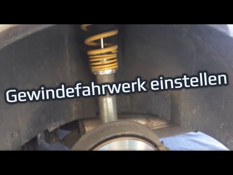 Adjusting, height, depth of coilover suspension