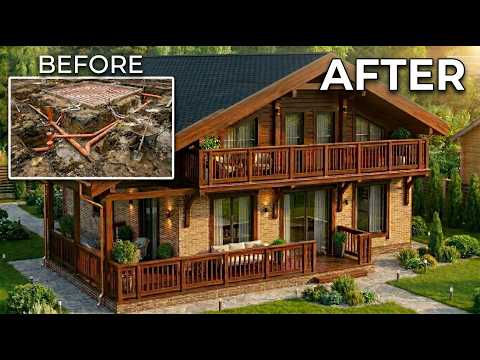 This Man Spent 500 Days Building His Dream House ALONE - Full Build by DmitryLukinDIY