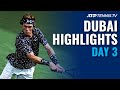 Djokovic and Monfils Roll; Rublev, Tsitsipas Reach Quarters | Dubai 2020 Day 3 Highlights