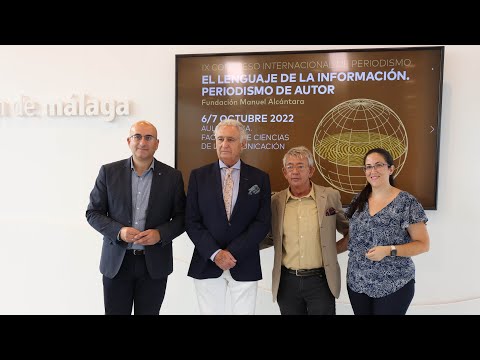 Presentación del IX Congreso Internacional de Periodismo Manuel Alcántara