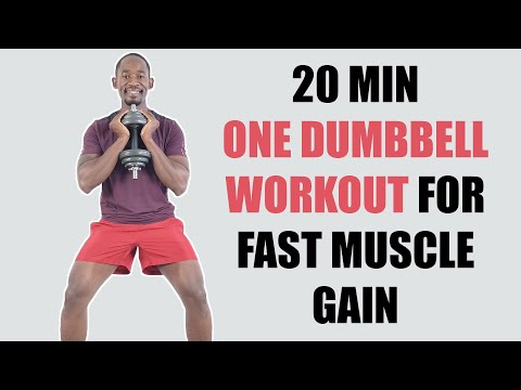 Learn 20 Minute Full Body One Dumbbbell Workout for Fast Muscle Gain Mind Luster