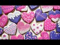 HEART COOKIES Satisfying Cookie Decorating Of Heart Cookies With Royal Icing